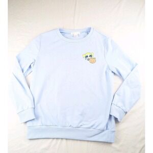 PowerPuff Girls Sweatshirt Cartoon Network Womens Small Blue‎ Pumpkin Halloween